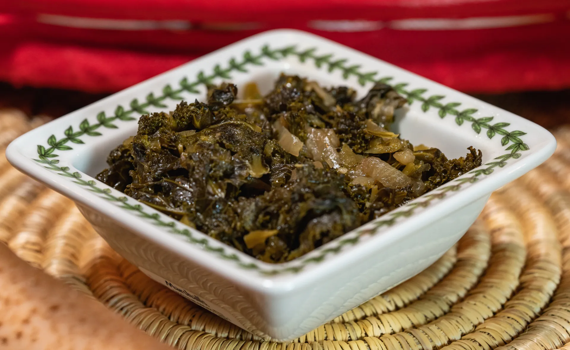Gomen Ethiopian dish at Mesob